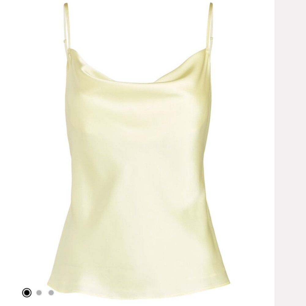 Intermix Fayette Cowl Neck Silk Camisole